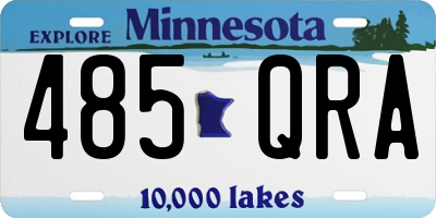 MN license plate 485QRA