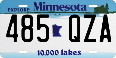 MN license plate 485QZA
