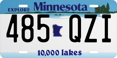 MN license plate 485QZI
