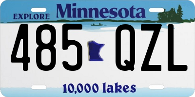 MN license plate 485QZL