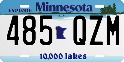 MN license plate 485QZM