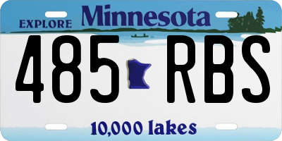 MN license plate 485RBS