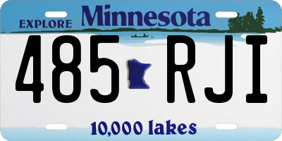 MN license plate 485RJI