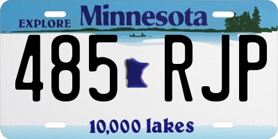 MN license plate 485RJP