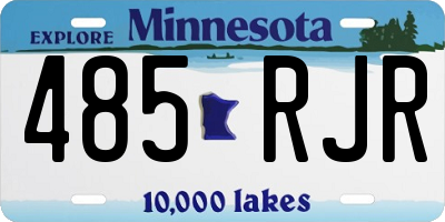 MN license plate 485RJR