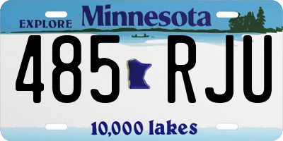 MN license plate 485RJU
