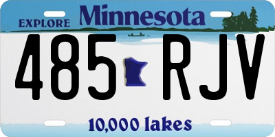 MN license plate 485RJV