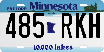 MN license plate 485RKH