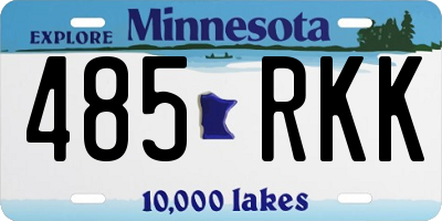 MN license plate 485RKK