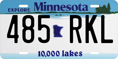MN license plate 485RKL