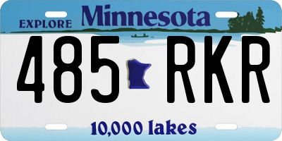 MN license plate 485RKR