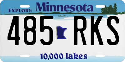 MN license plate 485RKS