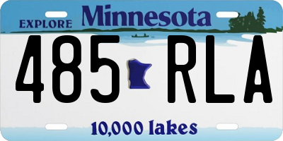 MN license plate 485RLA
