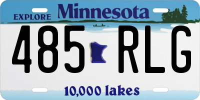 MN license plate 485RLG