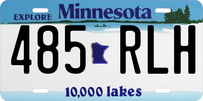 MN license plate 485RLH