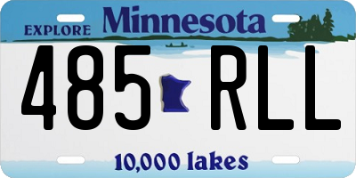 MN license plate 485RLL