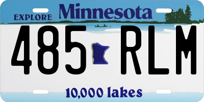 MN license plate 485RLM