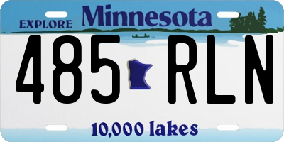 MN license plate 485RLN