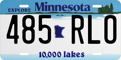MN license plate 485RLO