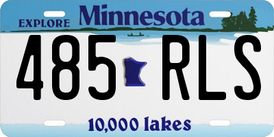 MN license plate 485RLS