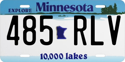 MN license plate 485RLV