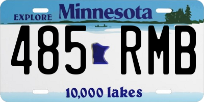 MN license plate 485RMB