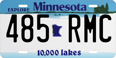 MN license plate 485RMC