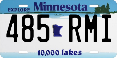 MN license plate 485RMI
