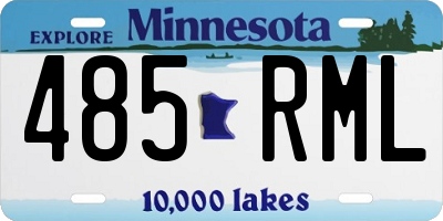 MN license plate 485RML