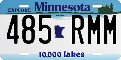 MN license plate 485RMM