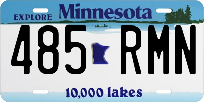 MN license plate 485RMN