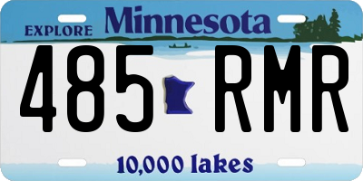 MN license plate 485RMR