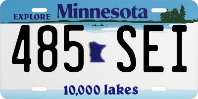 MN license plate 485SEI