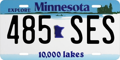 MN license plate 485SES