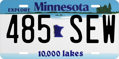 MN license plate 485SEW