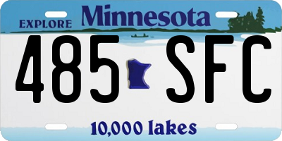 MN license plate 485SFC