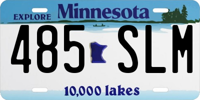 MN license plate 485SLM