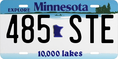 MN license plate 485STE