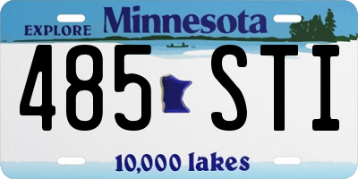 MN license plate 485STI