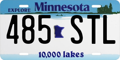 MN license plate 485STL