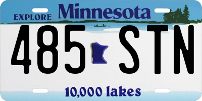MN license plate 485STN