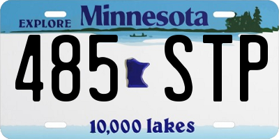 MN license plate 485STP
