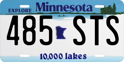MN license plate 485STS