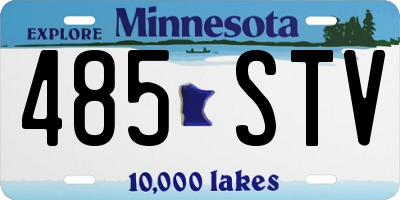MN license plate 485STV