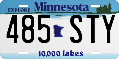 MN license plate 485STY