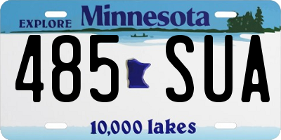 MN license plate 485SUA