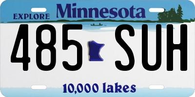 MN license plate 485SUH