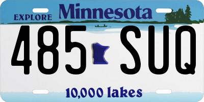MN license plate 485SUQ