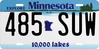 MN license plate 485SUW