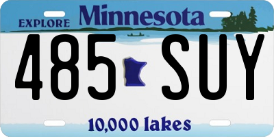 MN license plate 485SUY